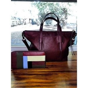 Fossil Skylar Satchel and Matching Fossil Jori RFID Zip Clutch Zip Around Wallet